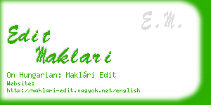 edit maklari business card
